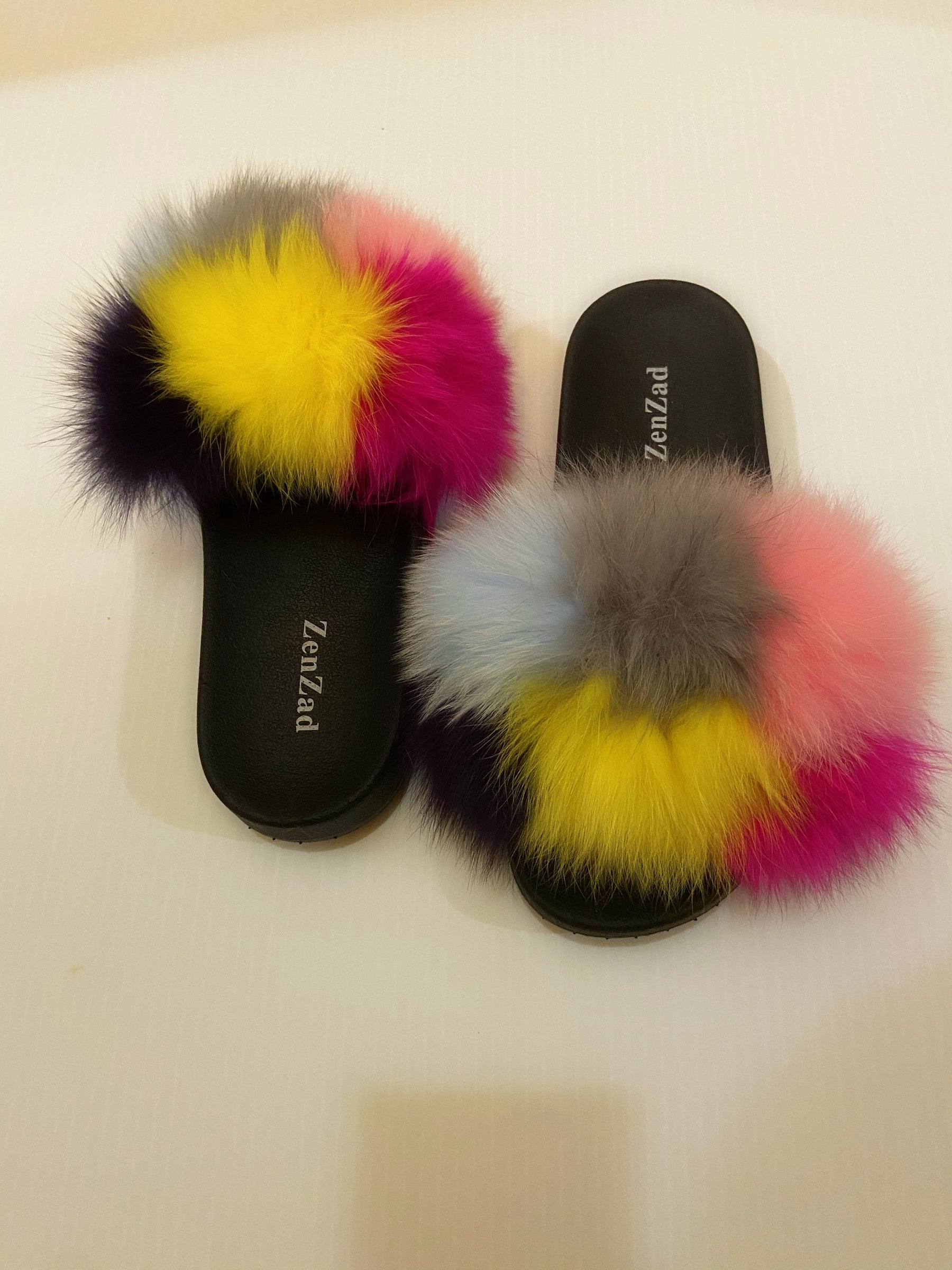 Tipsy fur slippers