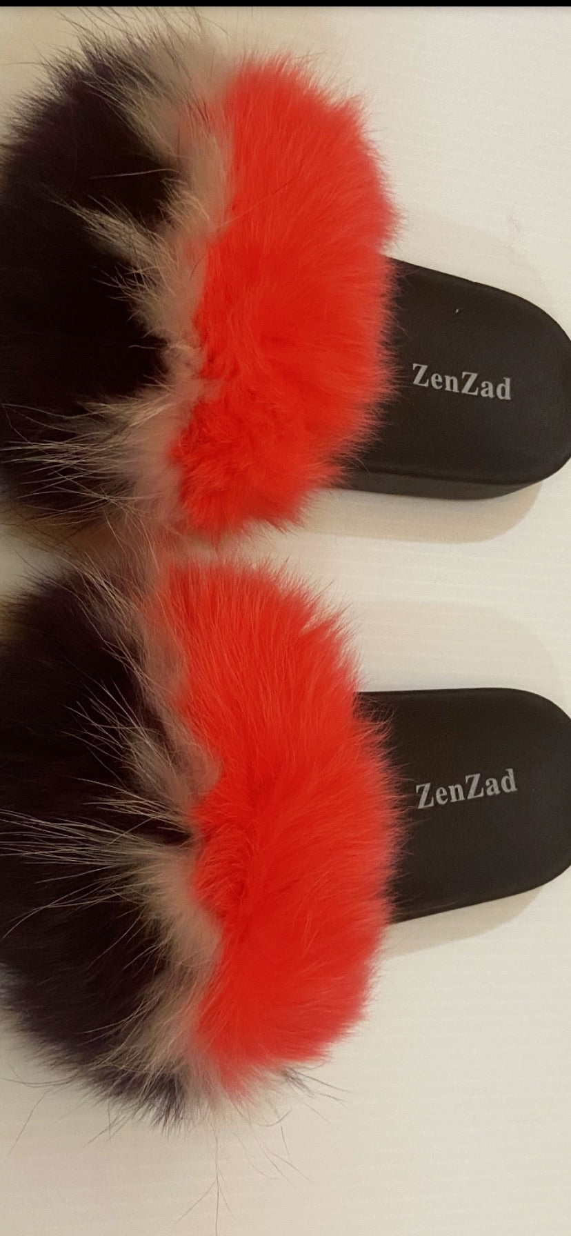 Misty foxy fur slippers /slides