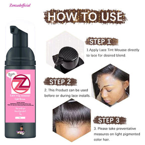 Zz mousse for lace wig