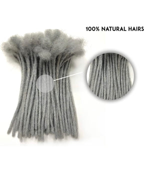 Gray dreads extension 6 inch