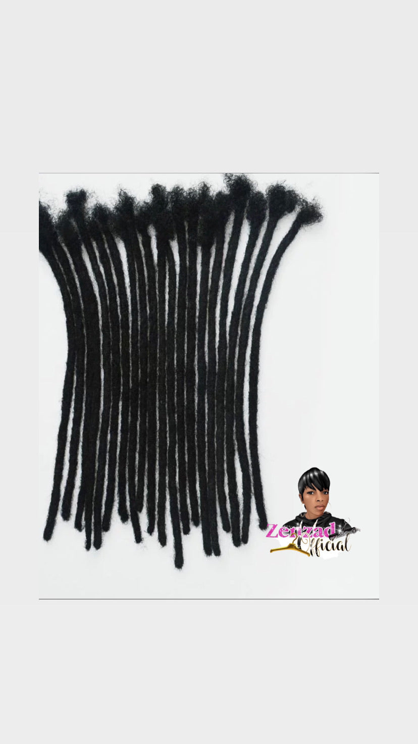 Natural black dreads extension